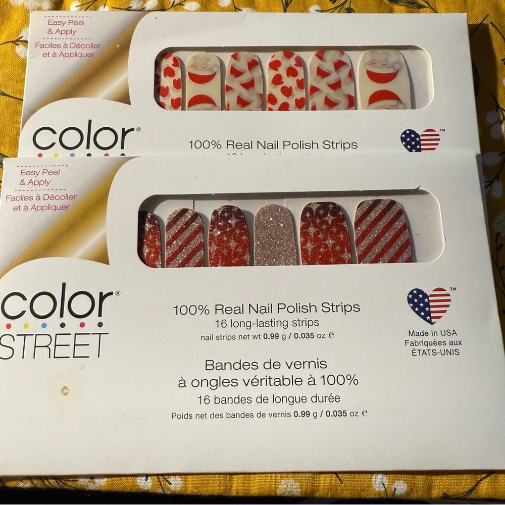 Color Street nail polish strips Christmas Holiday Santa Just Be-Claus Wrap it up
